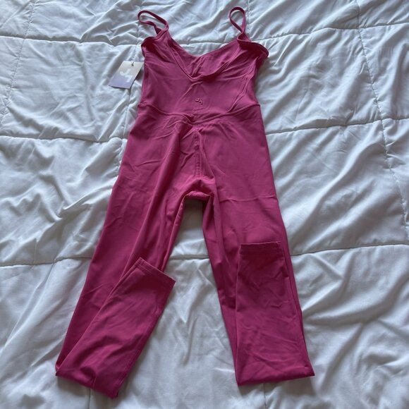NWT Target JOY LAB HOT Pink Full Body Jumpsuit Jumper Womans Size XS Yoga Gym - Picture 7 of 8